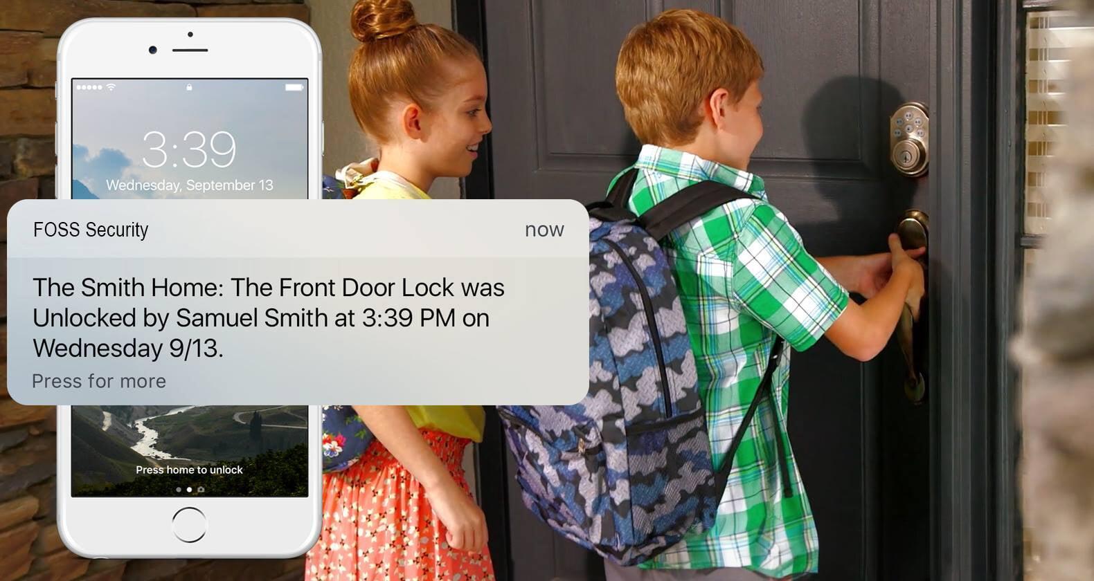 kids unlocking door