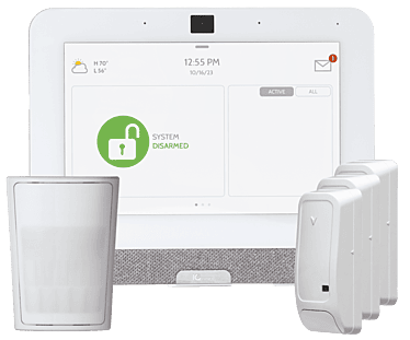 Qolsys touch panel with sensors