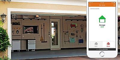 open garage door, automation, home management